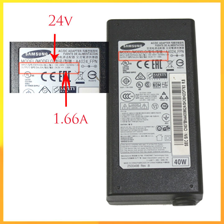 Sạc loa Samsung sounbar 24v 1.66a