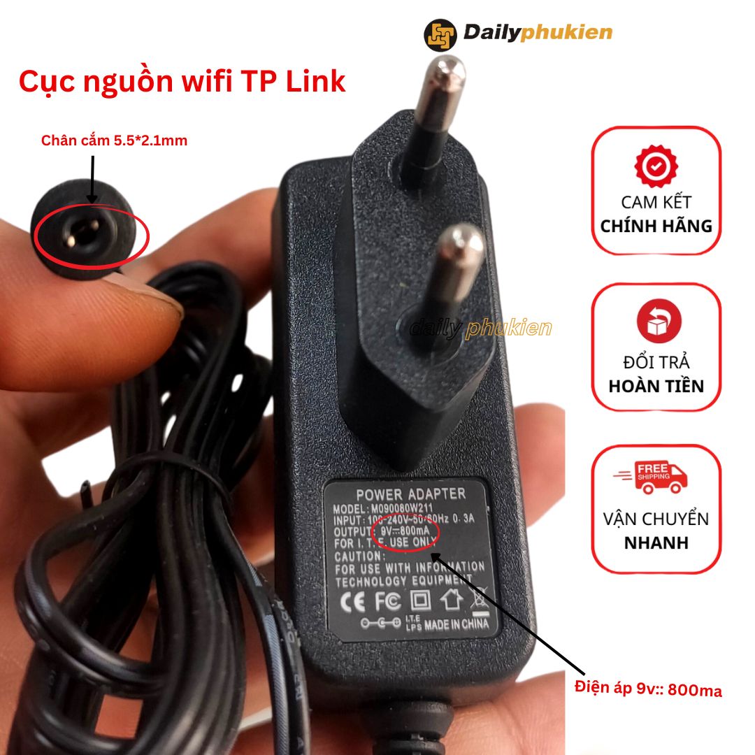 Adapter tplink 9v 0.6a - nguồn tplink 9v 0.6a