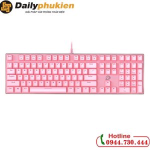 Bàn phím cơ DareU EK810 Màu hồng