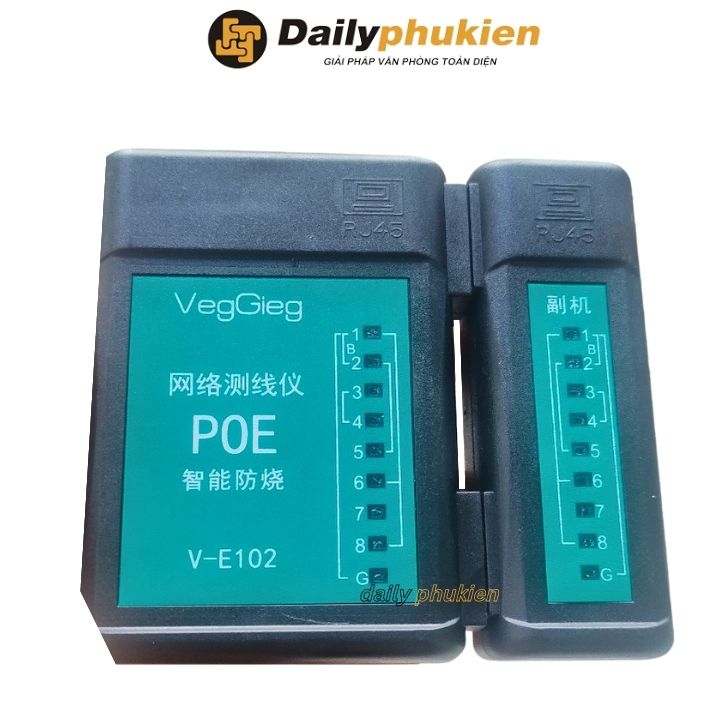 Bộ test mạng POE, máy đo test mạng VEGGIEG V-E102