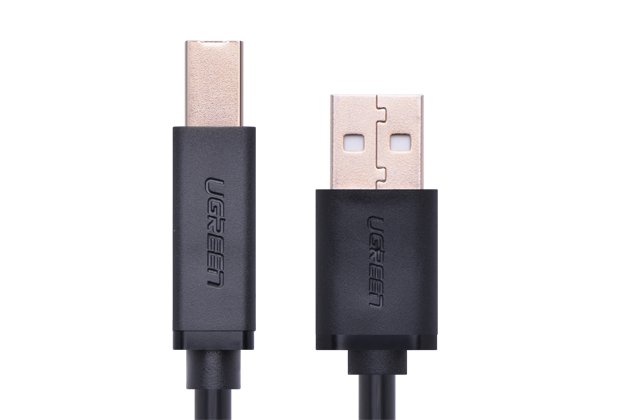 Cáp máy in USB 3m Ugreen, Cáp máy in loại tốt chống nhiễu