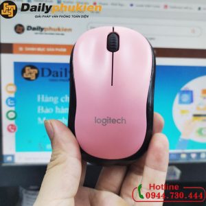 Chuột không dây màu hồng Logitech M220