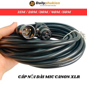 Dây cannon XLR nối dài 1 đầu đực 1 đầu cái 20m