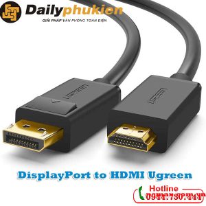 Dây Displayport sang HDMI dài 1.5m UGREEN 10239