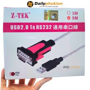 Dy USB sang Com RS232 5m chnh hng Ztek ZE698