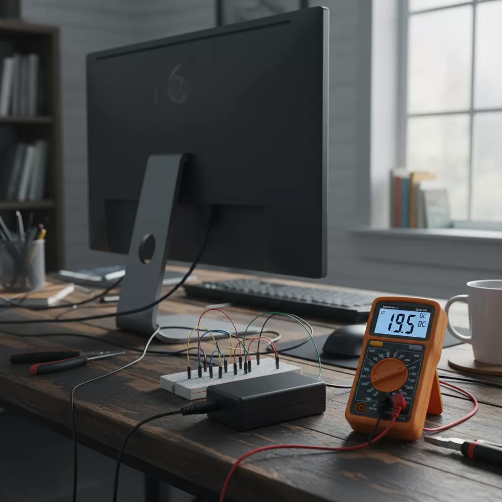 gemini_image_1772200328 Hướng dẫn cách kiểm tra adapter màn hình bằng đồng hồ đo điện đơn giản và hiệu quả