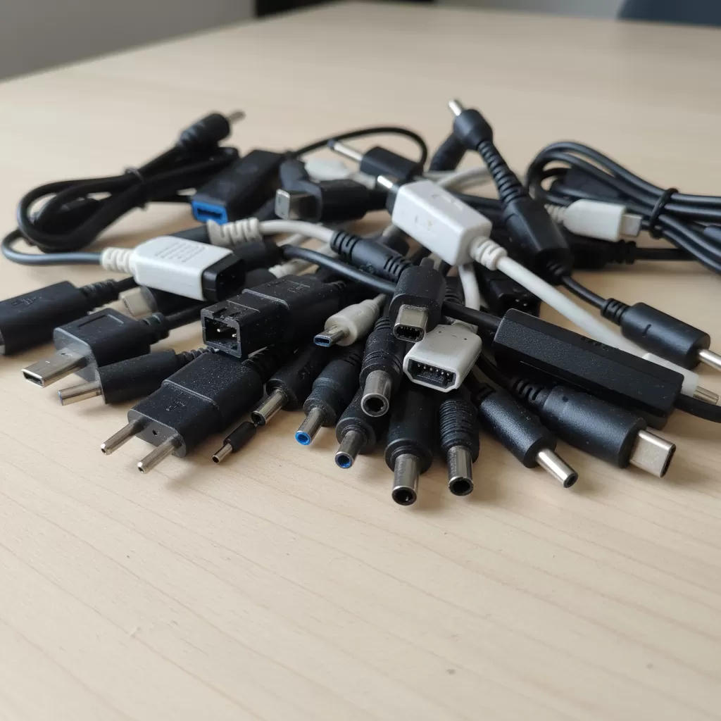 gemini_image_1772206003 Sự đa dạng về kích thước và kiểu dáng của các loại đầu cắm adapter hiện nay