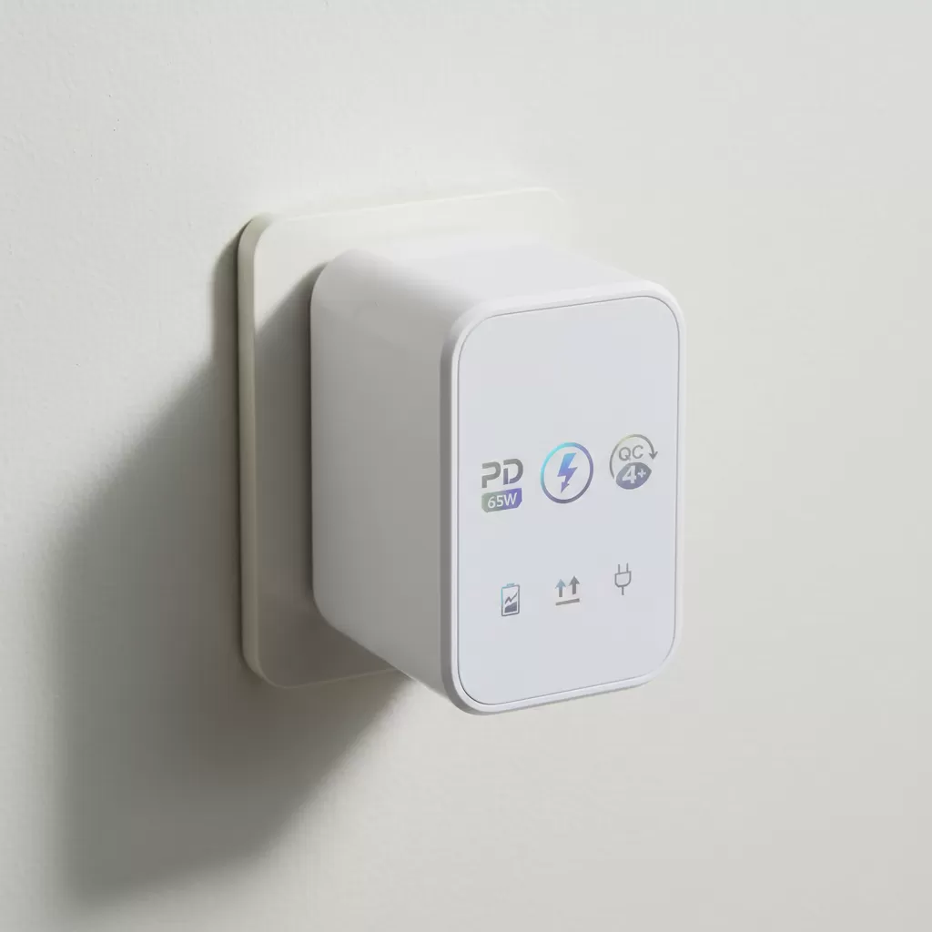 gemini_image_1772211953 Các ký hiệu công nghệ sạc nhanh thường gặp trên adapter