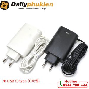 Sạc laptop LG gram 14Z90P 16Z90P 17Z90P 65W chân USB type C