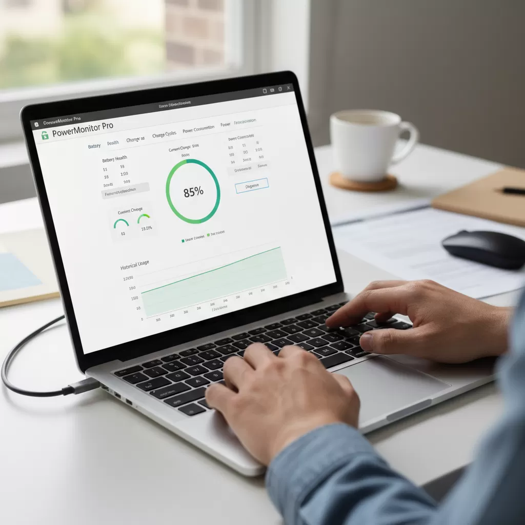 gemini_image_1772165266-1 Sử dụng phần mềm chuyên dụng để kiểm tra độ ổn định của dòng điện từ sạc