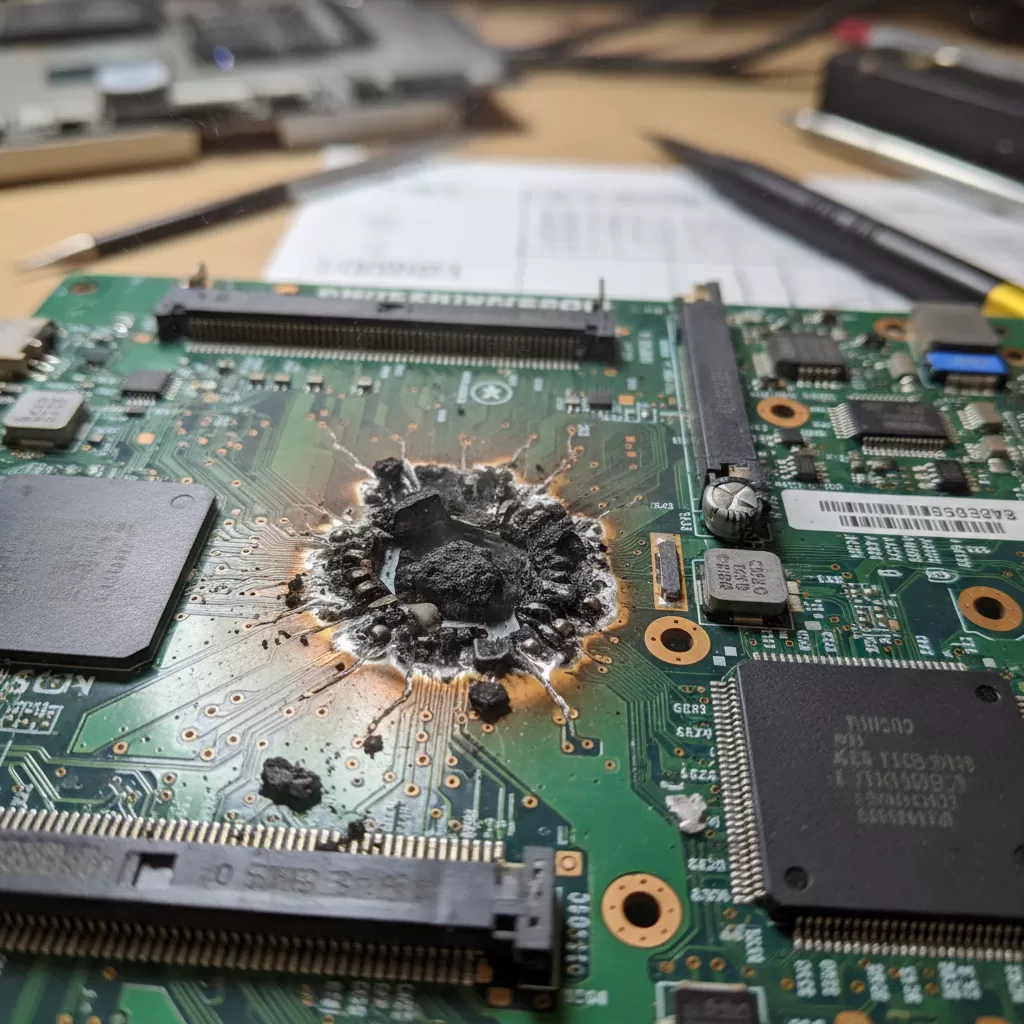 Linh kiện bên trong laptop có thể bị hư hỏng nặng nếu sử dụng sạc kém chất lượng