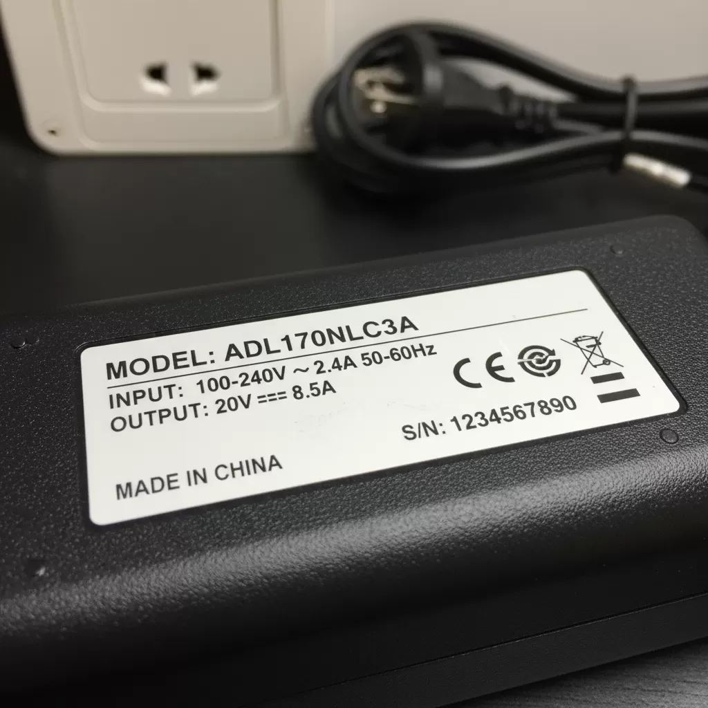 Cần kiểm tra kỹ thông số Output trên nhãn sạc trước khi mua