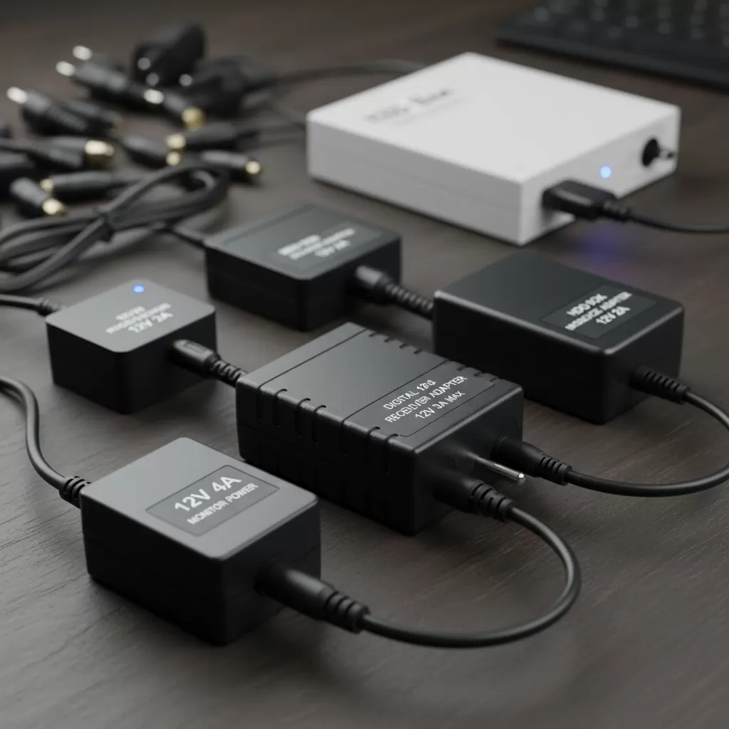 Các loại Adapter 12V phổ biến được sử dụng cho thiết bị ngoại vi hiện nay