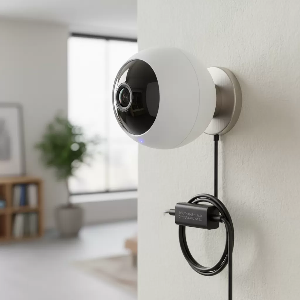 gemini_image_1772172991 Camera an ninh là một trong những thiết bị điển hình sử dụng nguồn 5V