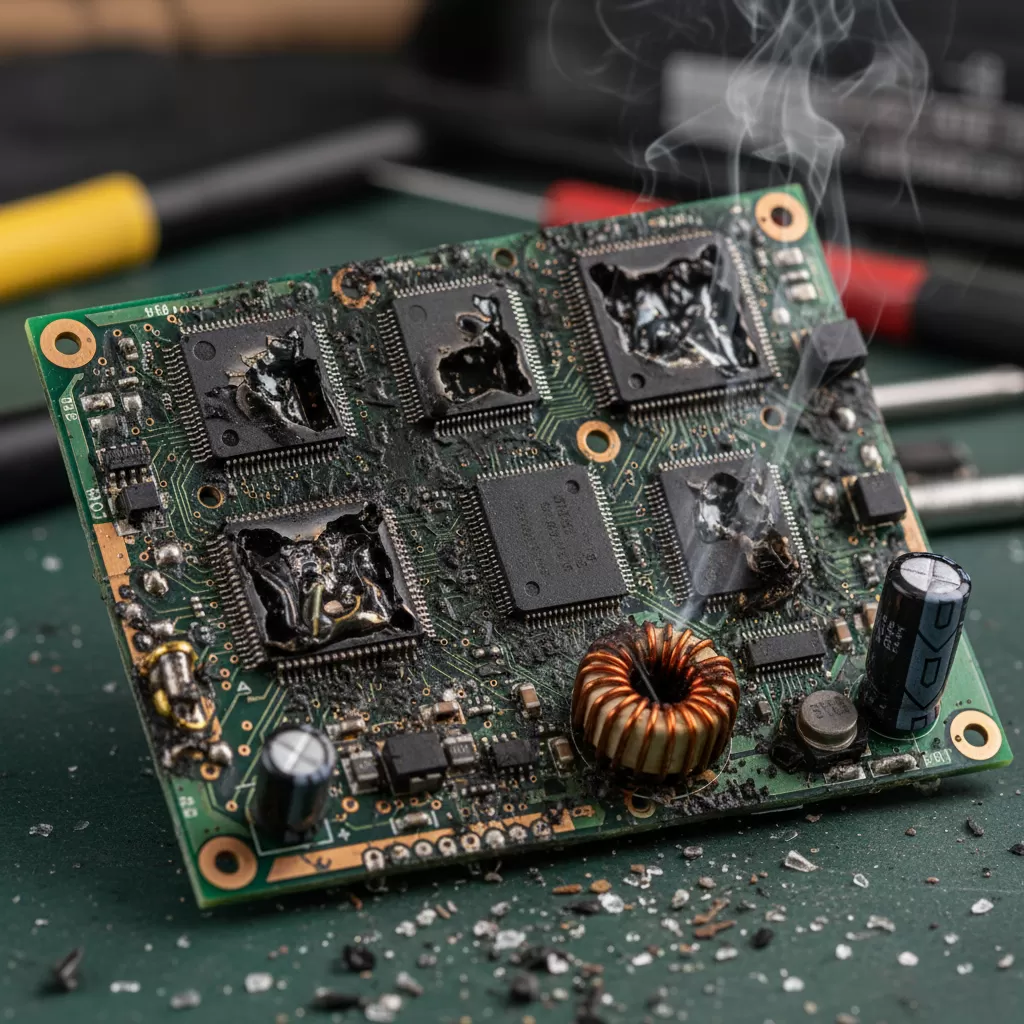 gemini_image_1772173433-1 Linh kiện bên trong thiết bị có thể bị thiêu rụi nếu sử dụng nguồn điện không ổn định