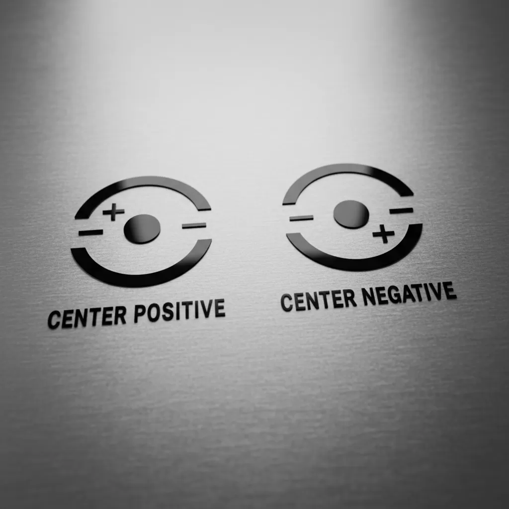 Kiểm tra kỹ ký hiệu cực tính trên adapter để tránh làm hỏng thiết bị