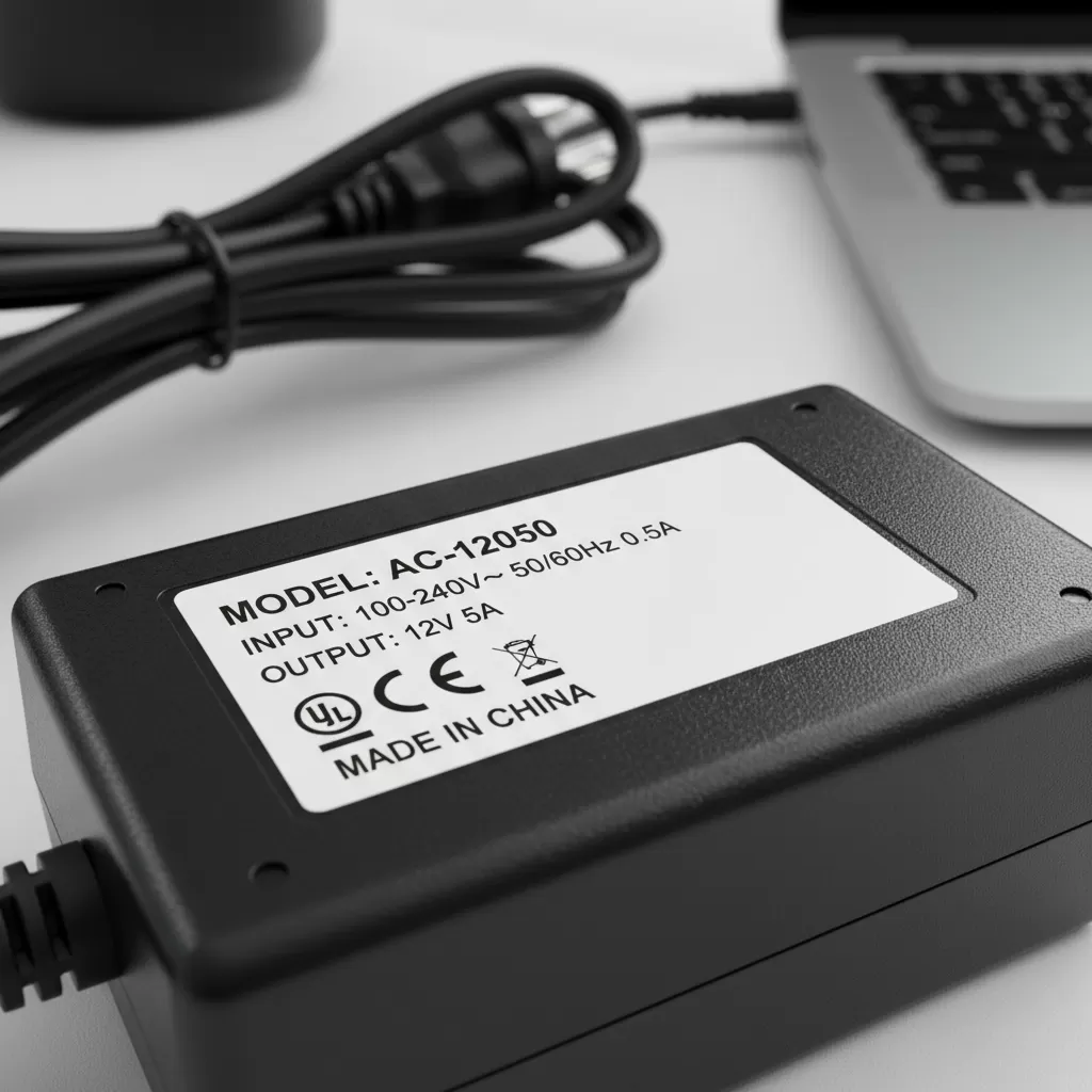 Các thông số V và A trên nhãn adapter cần được kiểm tra kỹ lưỡng