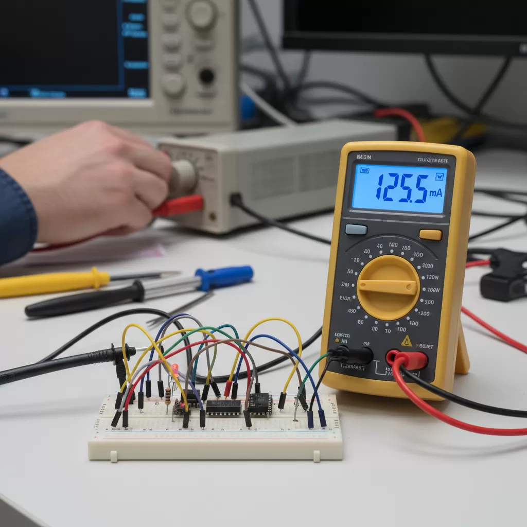 gemini_image_1772178197-1 Thiết bị điện tử chỉ tiêu thụ đúng lượng dòng điện cần thiết từ bộ nguồn