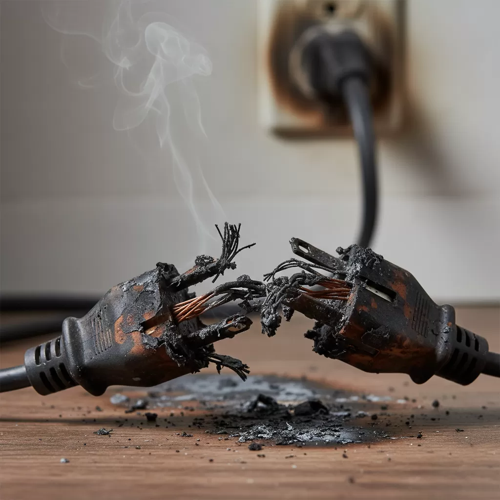 gemini_image_1772178567 Nguy cơ cháy nổ tiềm ẩn từ việc sử dụng dây dẫn điện kém chất lượng