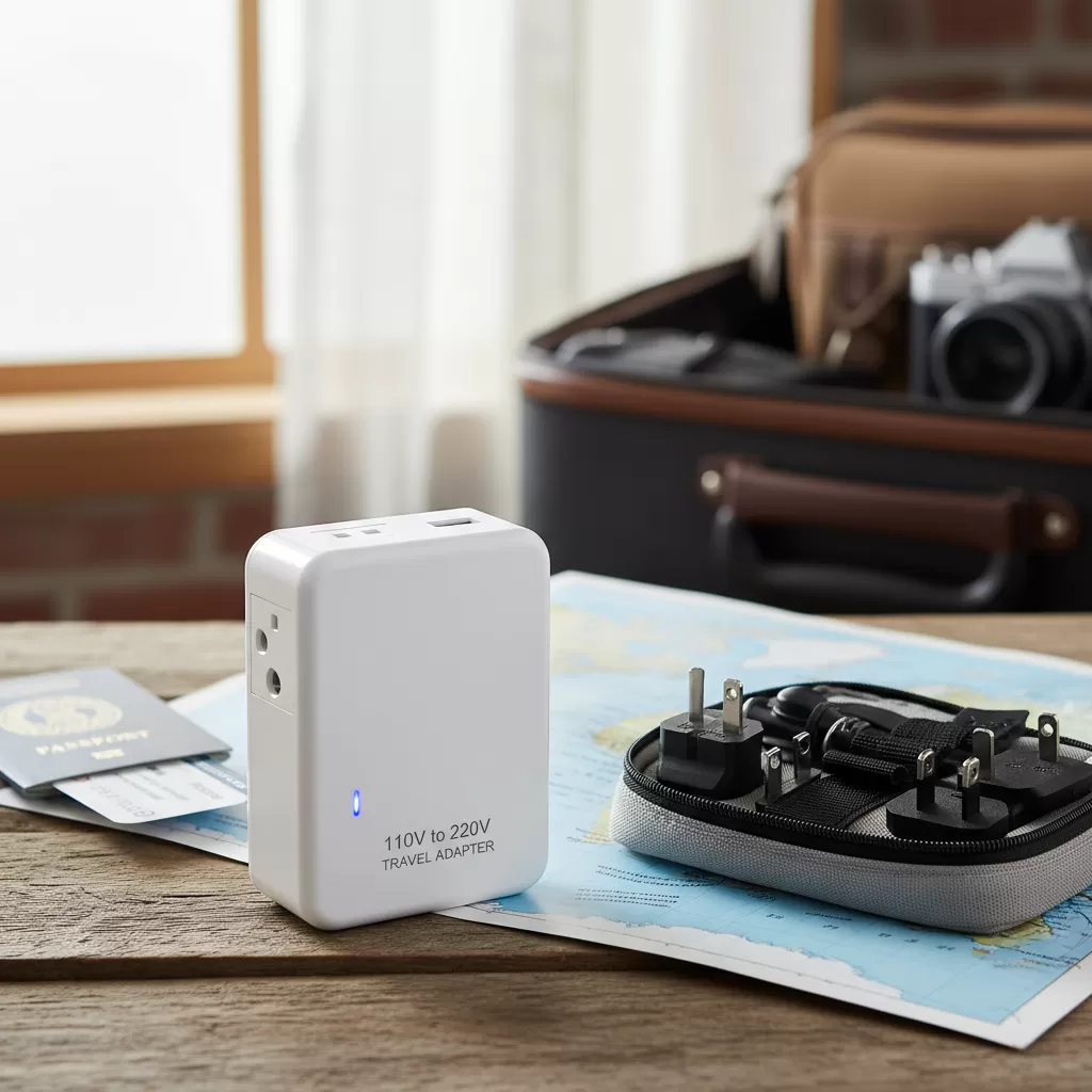 Adapter chuyển đổi điện áp là thiết bị thiết yếu khi di chuyển giữa các quốc gia khác hệ thống điện