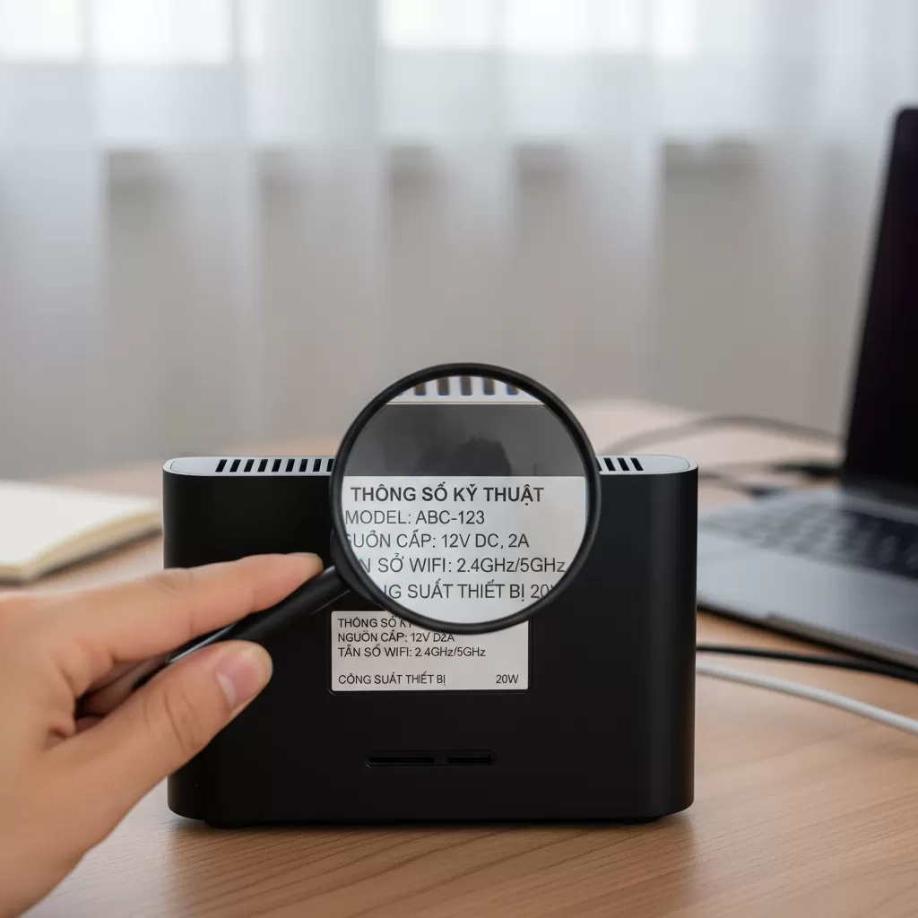 Luôn kiểm tra kỹ thông số kỹ thuật trước khi kết nối adapter với thiết bị