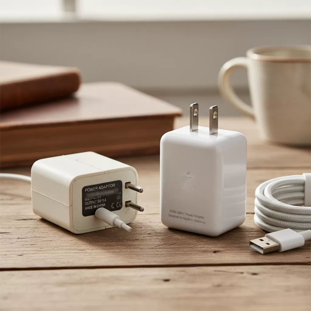 Sự khác biệt giữa adapter chính hãng và adapter kém chất lượng