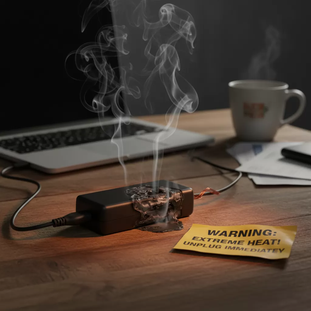 Hiện tượng adapter nóng bất thường tiềm ẩn nhiều rủi ro về an toàn điện