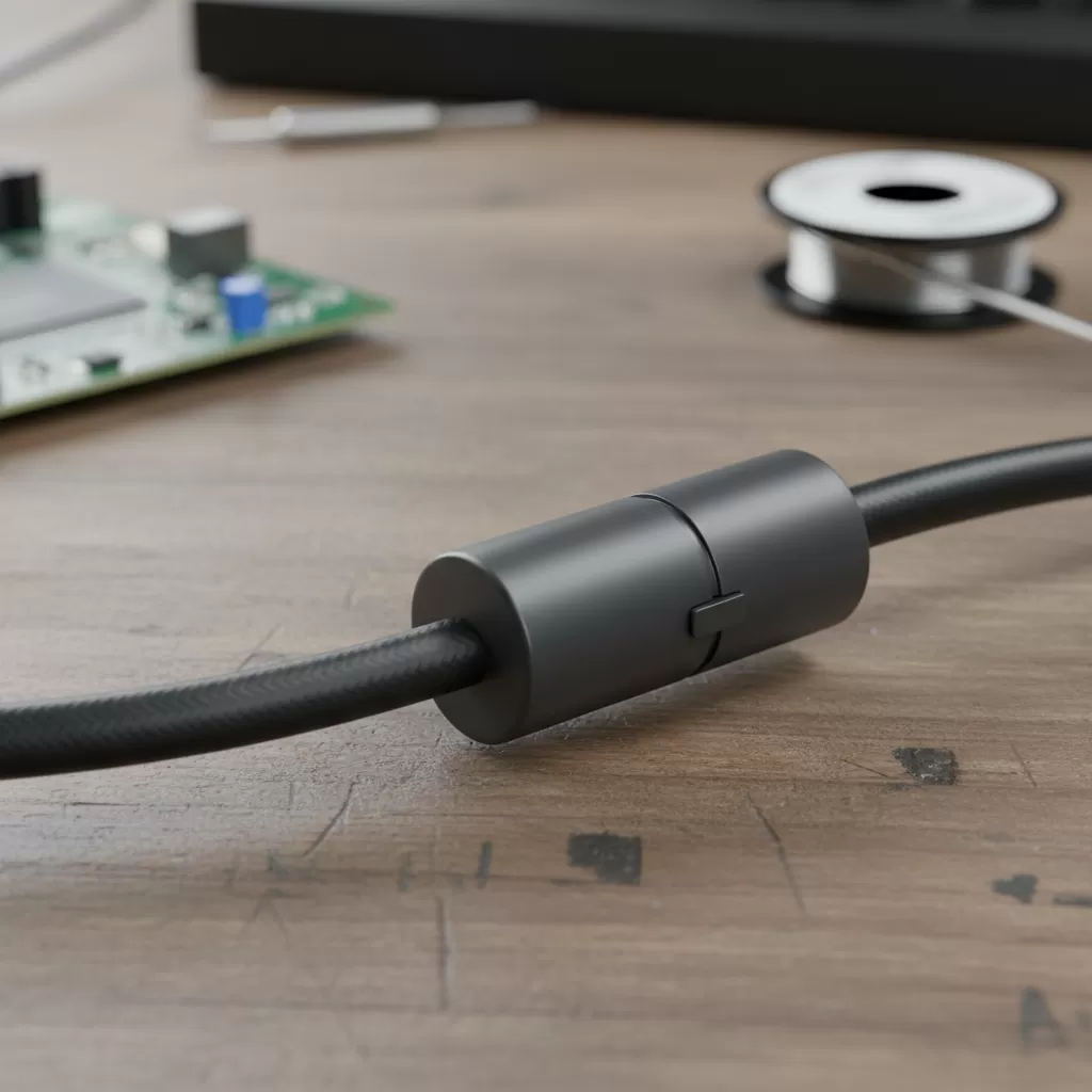 Vòng Ferrite giúp chặn nhiễu cao tần trên dây dẫn hiệu quả