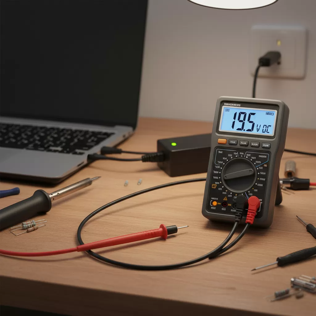 Sử dụng thiết bị đo chuyên dụng để kiểm tra tình trạng đứt ngầm của dây sạc