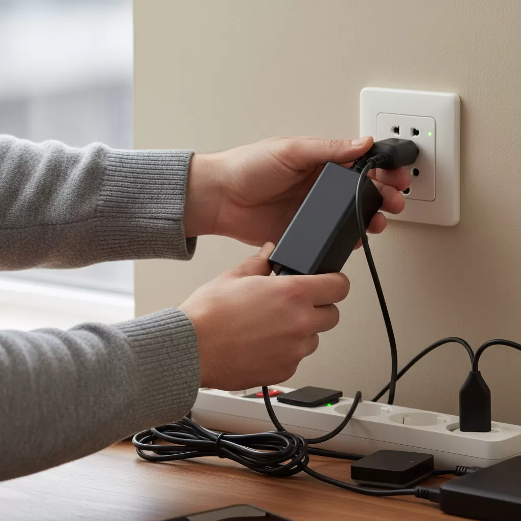 Thực hiện quy trình cắm sạc đúng cách giúp bảo vệ mạch điện của máy