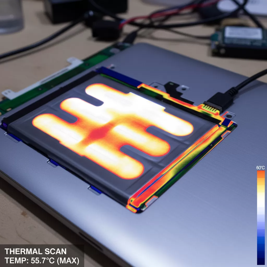 Nhiệt độ tích tụ khi sạc qua đêm có thể gây hại cho linh kiện bên trong