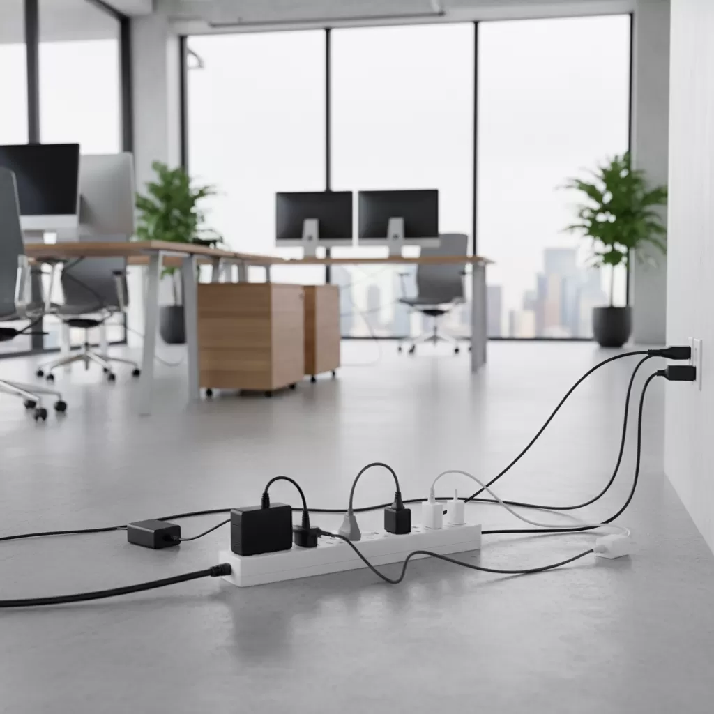 Sử dụng ổ cắm kéo dài là giải pháp phổ biến nhưng cần sự cẩn trọng về công suất