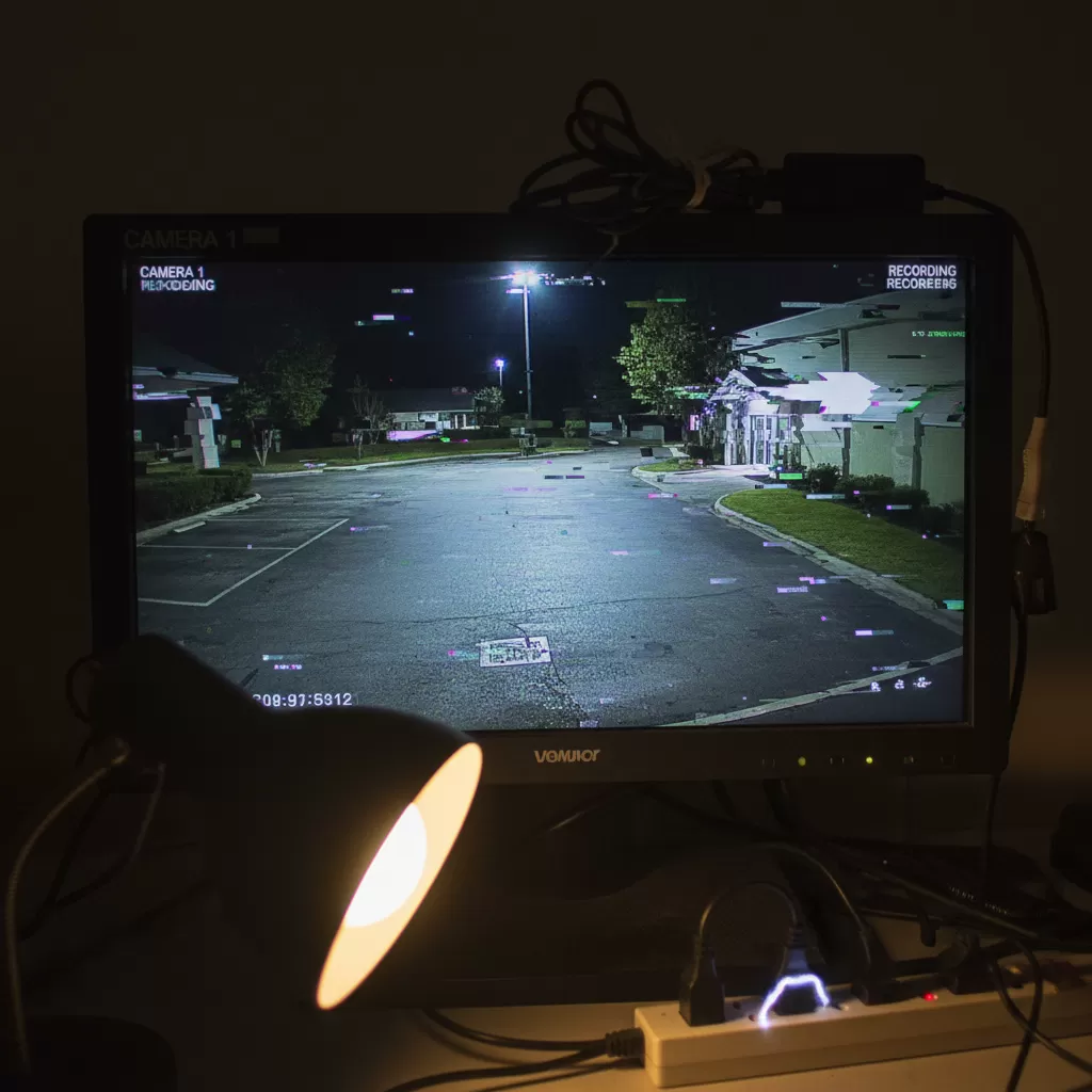 gemini_image_1772186928 Tình trạng camera bị nhiễu hình ảnh thường bắt nguồn từ nguồn điện yếu