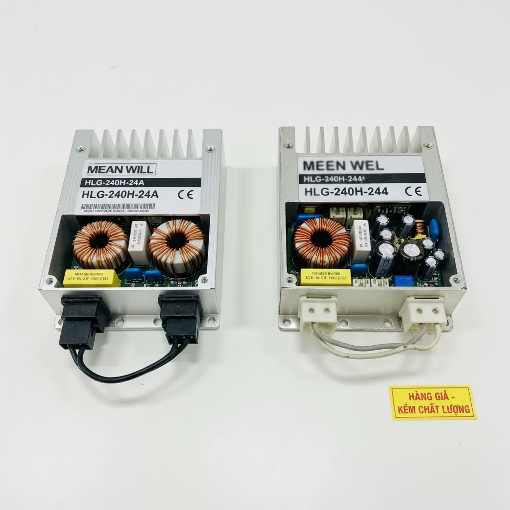 gemini_image_1772189098-1 Sự khác biệt rõ rệt về cấu tạo linh kiện giữa nguồn LED chính hãng và hàng kém chất lượng