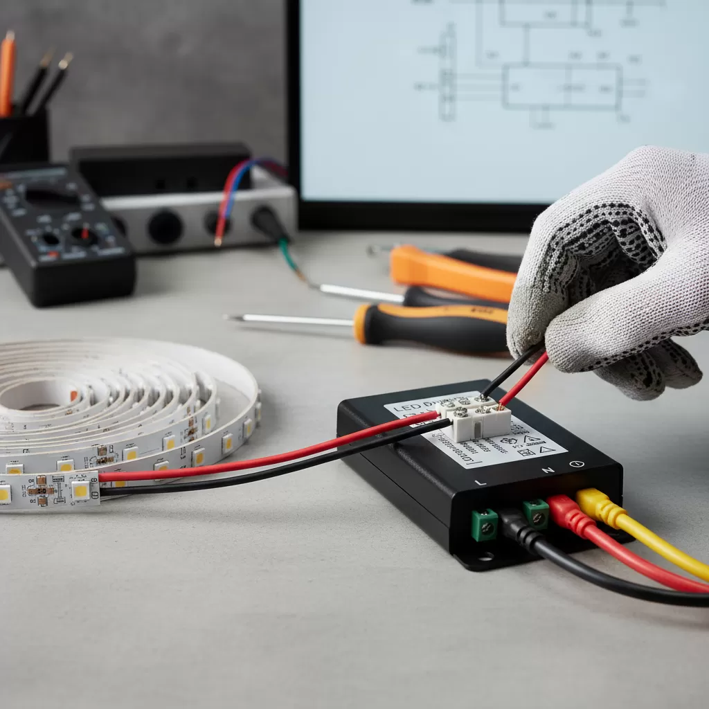 gemini_image_1772189099 Quy trình đấu nối dây dẫn cần đảm bảo chắc chắn và đúng tiết diện tiêu chuẩn