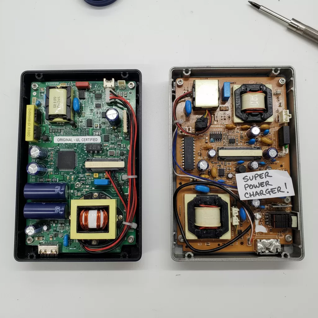 Phân biệt sạc chính hãng và sạc linh kiện để đảm bảo an toàn cho thiết bị