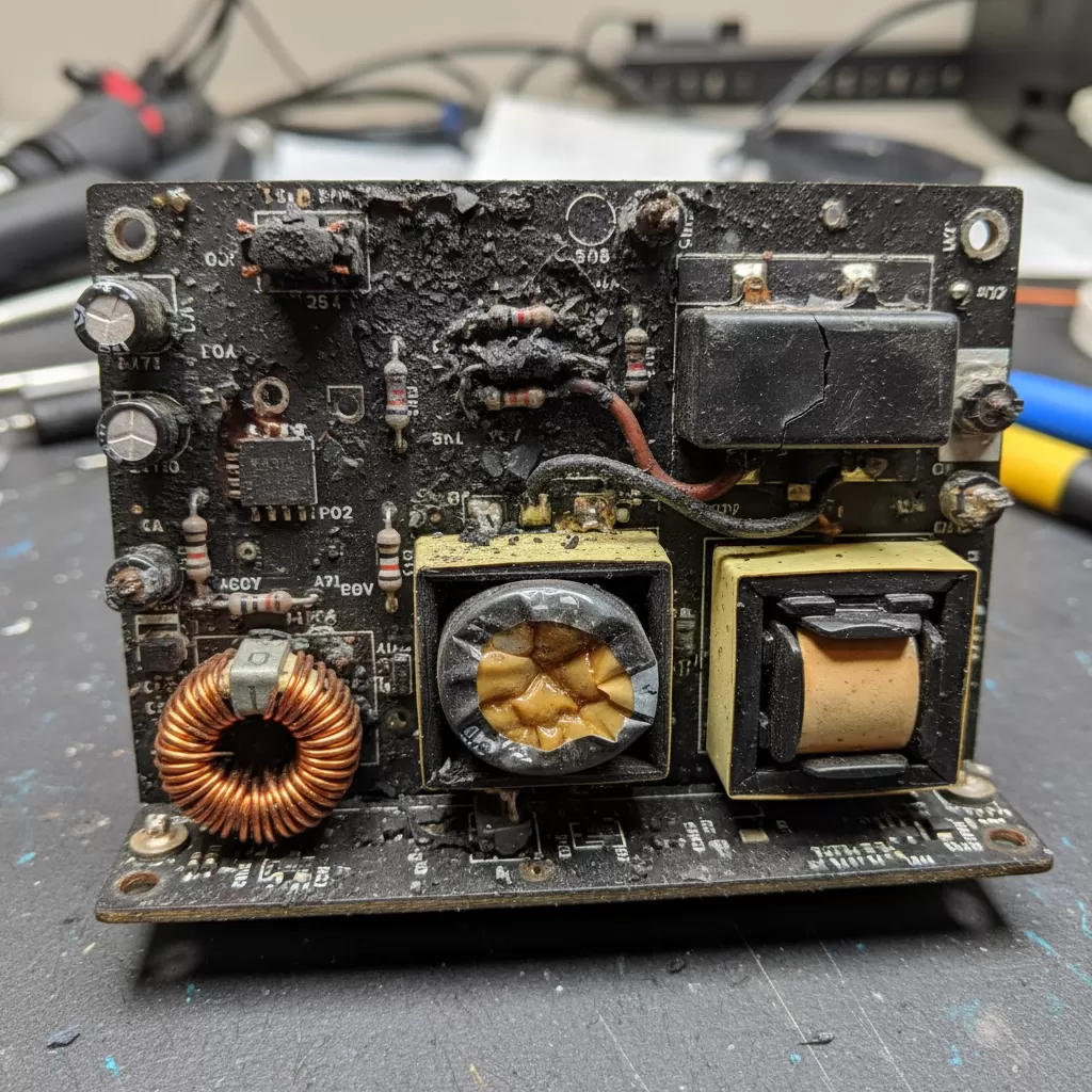 Nguy cơ cháy nổ tiềm ẩn từ các linh kiện kém chất lượng bên trong sạc giá rẻ