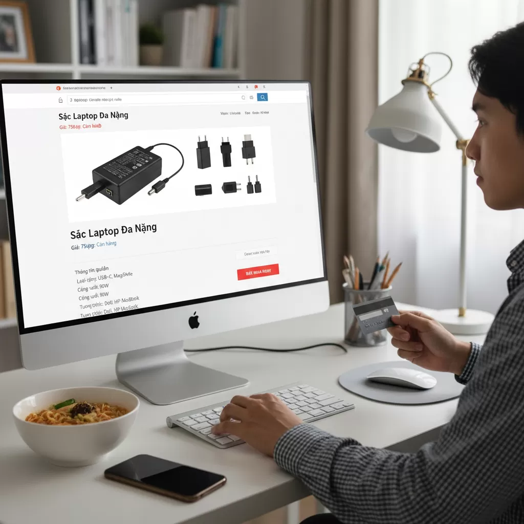 Nắm vững cách kiểm tra bảo hành khi mua sạc laptop adapter online giúp người dùng an tâm hơn khi mua sắm