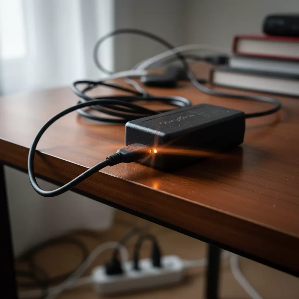 Đèn chỉ báo trên adapter không sáng là dấu hiệu đầu tiên của sự cố nguồn điện