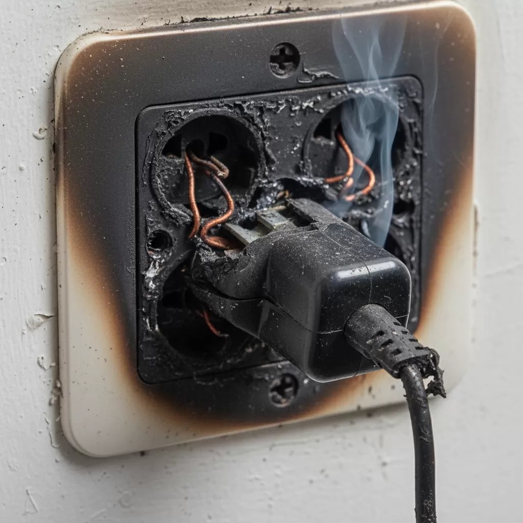 Nguy cơ cháy nổ khi sử dụng jack chuyển đổi kém chất lượng và không đảm bảo tiếp xúc