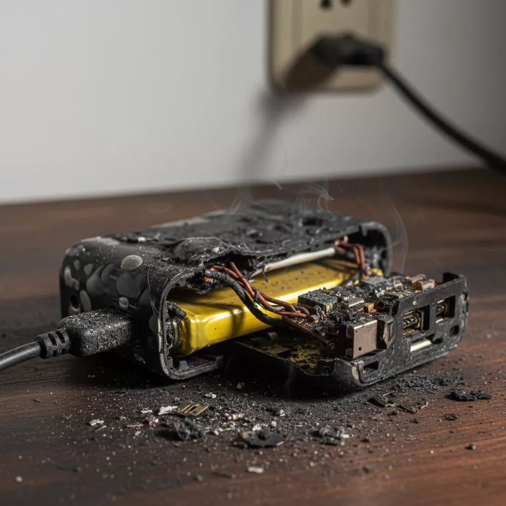 Phụ kiện kém chất lượng tiềm ẩn nguy cơ cháy nổ cực kỳ nguy hiểm