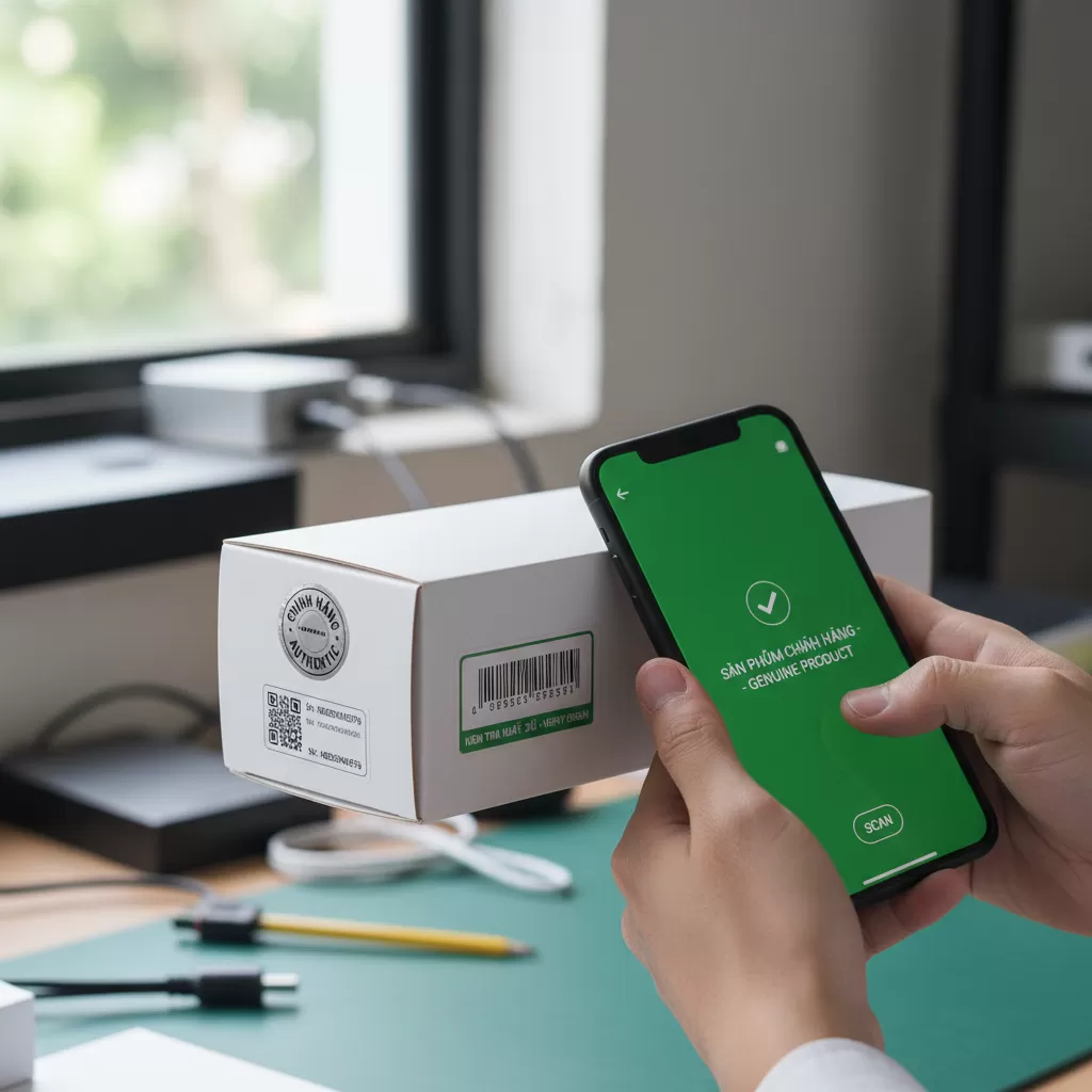 Kiểm tra kỹ bao bì và tem nhãn là bước quan trọng để phân biệt hàng thật giả